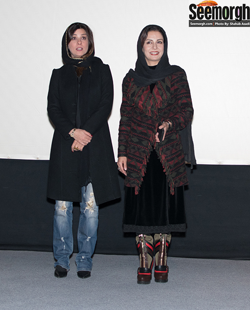 سارا بهرامی و مریلا زارعی در اکران فیلم گیتا در پردیس ملت