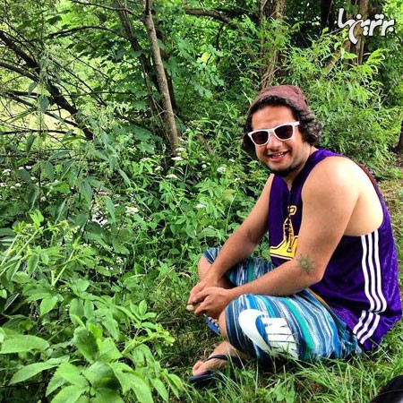 علی صادقی در جنگل‌های شمال/عکس