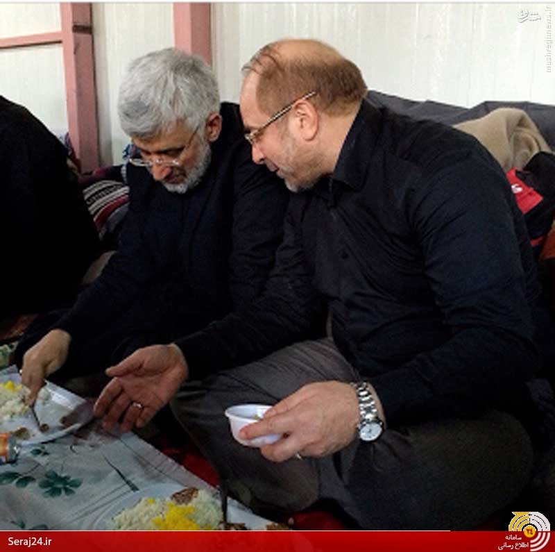 قالیباف و جلیلی در کربلا/ عکس