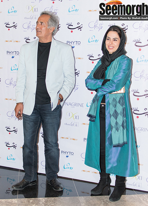 مجید مظفری و تینا پاکروان در اکران نیمه شب اتفاق افتاد