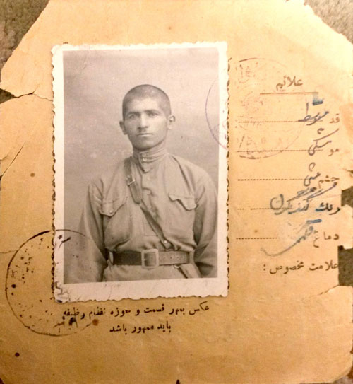 تصویر دیدنی از کارت پایان خدمت در دوره رضا شاه!