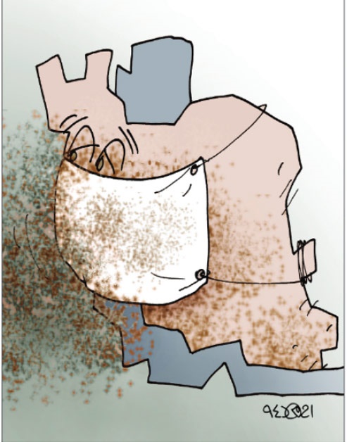 ایران سرفه میکند!/ کاریکاتور