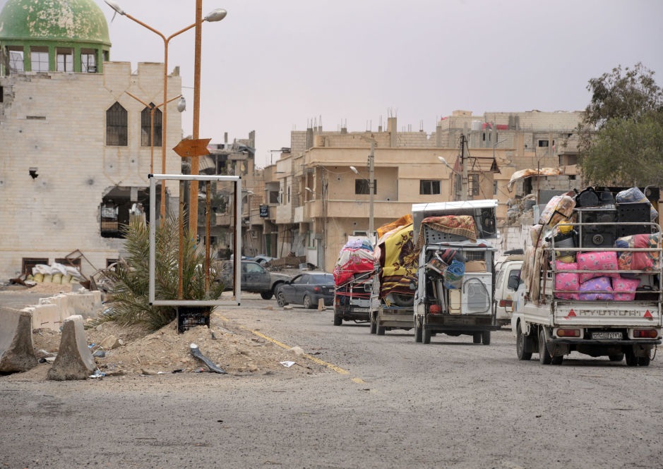 بازگشت شهروندان سوری به تدمر/عکس