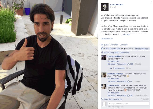 خوشحالی خدیرا از پیوستن به یوونتوس/عکس