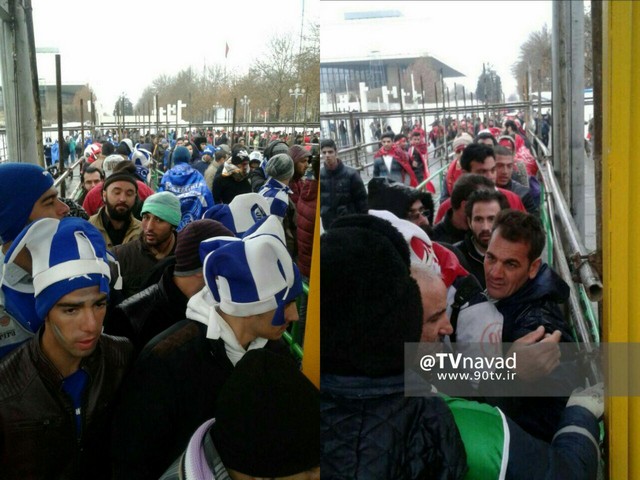 ورود تماشاگران دربی به ورزشگاه آزادی/عکس