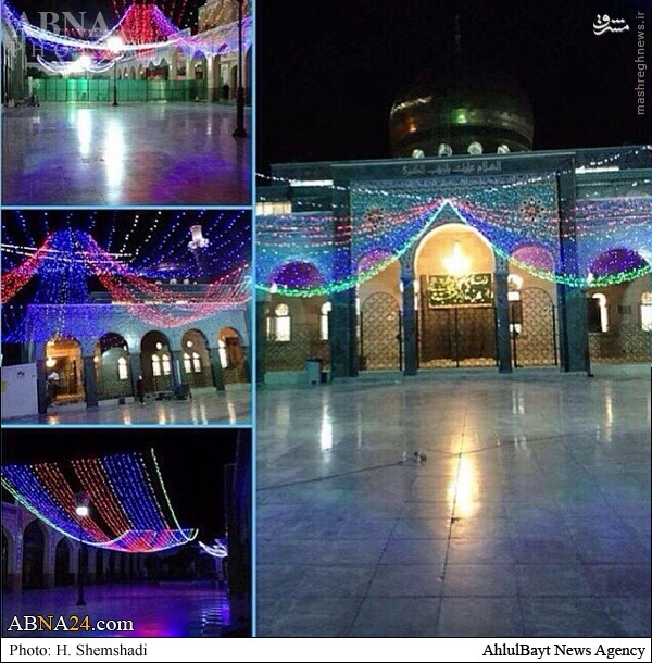 آذین‌بندی حرم حضرت زینب(س)/عکس