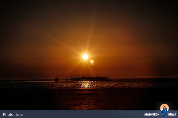 تنها جزیره ایرانی خزر در آتش سوخت