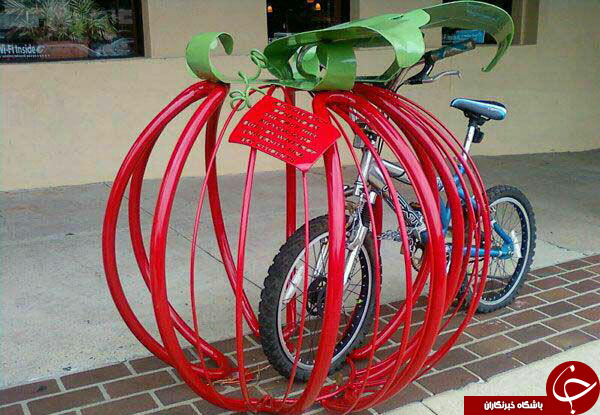 المانهای خلاقانه برای قفل دوچرخه درسطح شهر+عکس