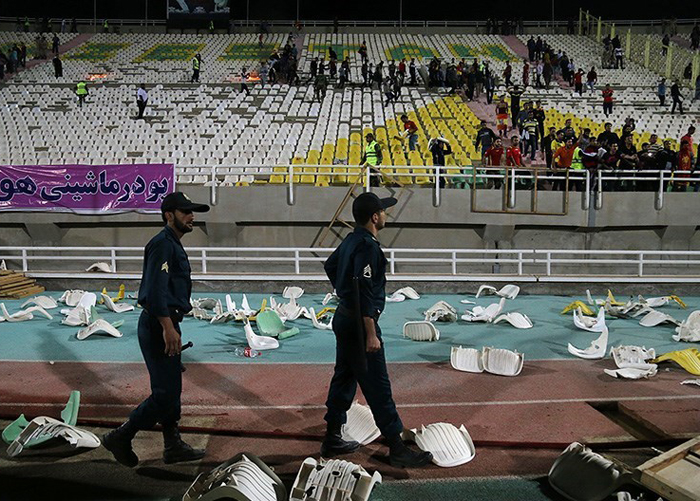 (تصاویر) تشنج پس از دیدار استقلال و فولاد