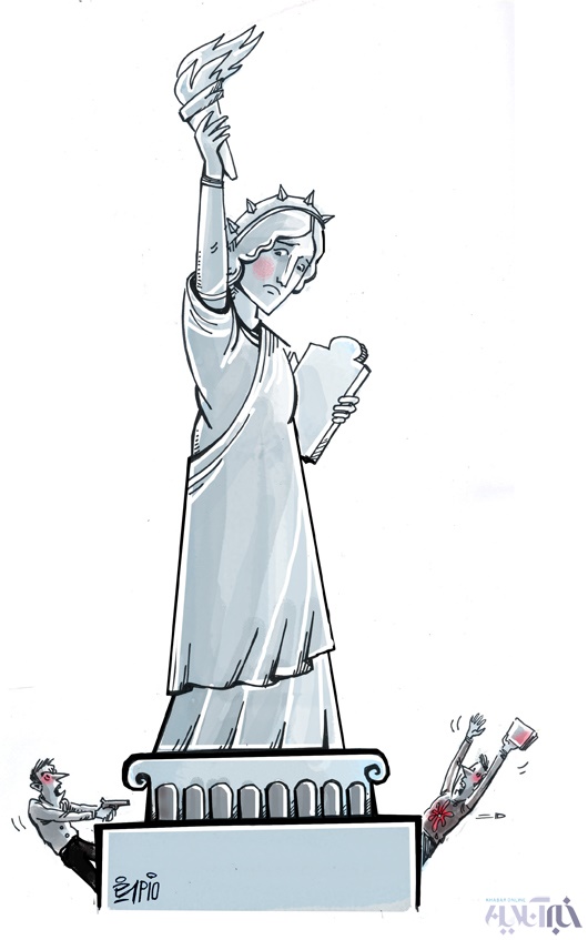 کاریکاتور/ هفت تیر کشی در دانشگاه!