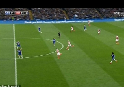 عکس / بازشدن دروازه چلسی از فاصله 66 یاردی