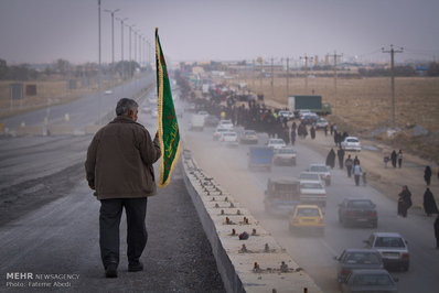 راهپیمایی جاماندگان اربعین حسینی در اراک