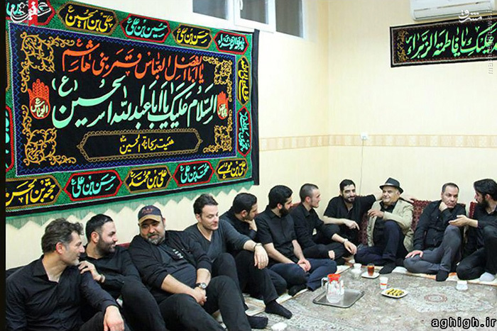 اکبرعبدی در هیئت ریحانة الحسین(س)/عکس