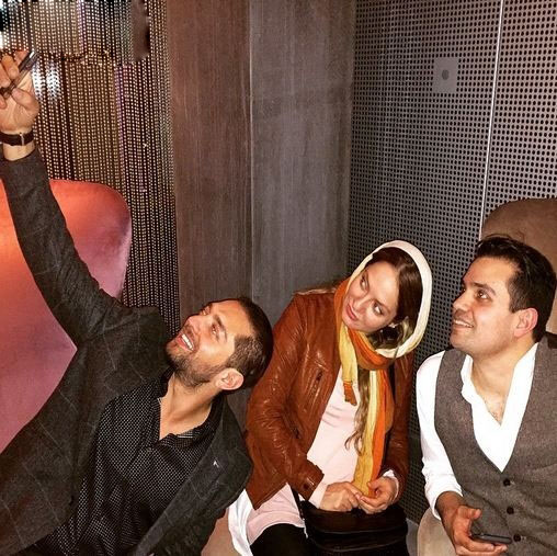 سلفی مهناز افشار و بهرام رادان