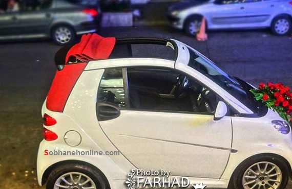 عکس/ یک ماشین عروس عجیب در تهران