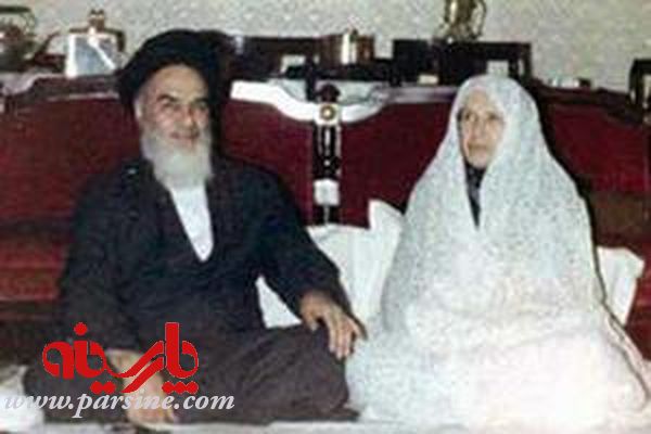 عکس دیده نشده از امام خمینی و همسر